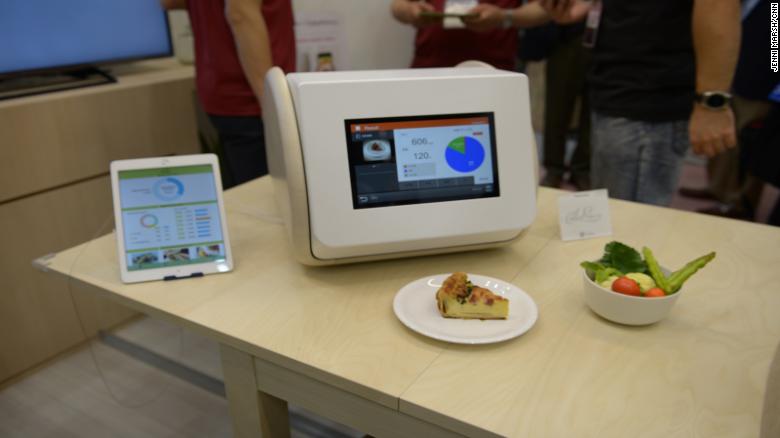 While other calories scanners take between two to three minutes, the tech here works in just 10 seconds.