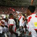 Peru players celebrate