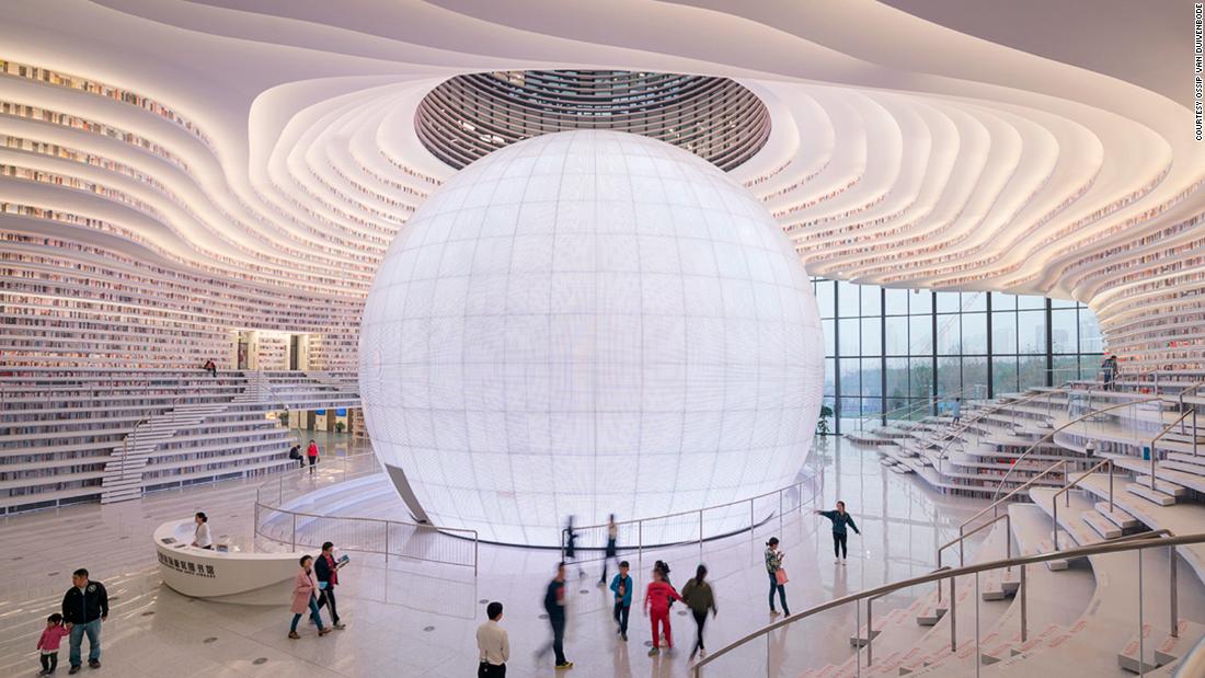 New library Tianjin  China  looks out this world CNN Travel