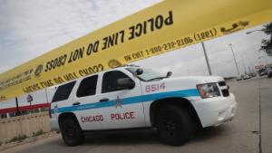 CHICAGO, IL - JUNE 30: Police investigate the murder of a young man found shot to death in the back seat of a bullet-riddled car on June 30, 2017 in Chicago, Illinois. More than 300 people have been killed and more than 1700 wounded by gunfire in Chicago this year. On June 1, a task force was formed by the Chicago police, Illinois state police and the ATF to combat the gun violence in the city. ATF has formed similar task forces on a temporary basis to fight regional spikes in gun violence. Chicago&#39;s task force is the only one in the nation formed with the idea to be permanent. (Photo by Scott Olson/Getty Images)