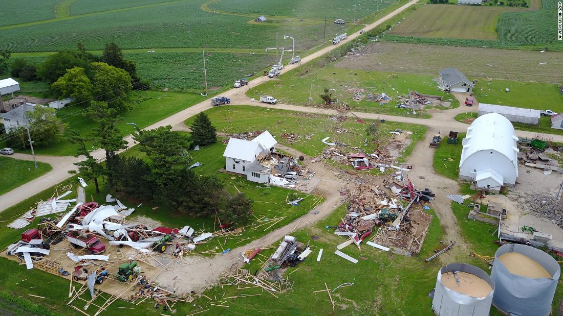 Two separate Midwest storms each contributed over a billion dollars in damages in June. One caused $1.4 billion of damage due to straight-line winds, hail and more than a dozen tornadoes in Iowa and Nebraska. Another series of storms from Wyoming to New York contributed at least $1.5 billion of damage due to similar conditions, severe winds, tornadoes and destructive hail.