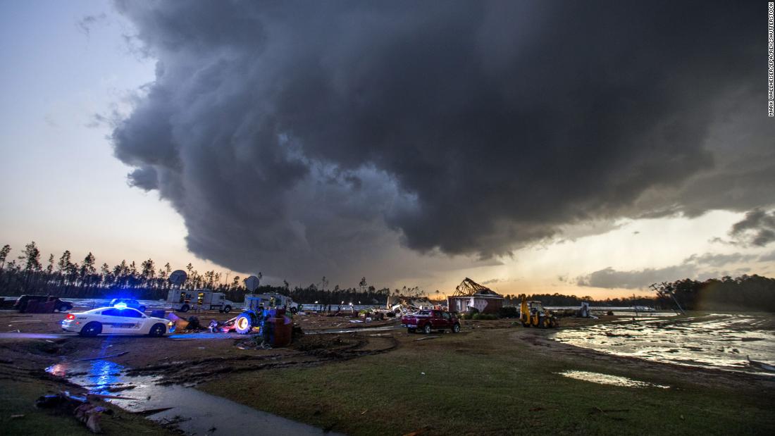 A violent storm system moved across the US in January. After damaging winds in southern California, the storm produced the third most tornadoes ever in a winter month. From Texas to Georgia, 79 confirmed tornadoes killed 24 and generated $1.1 billion in damages. 