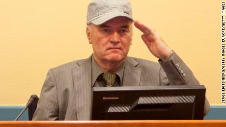 Ratko Mladic makes his first appearance at the International Criminal Tribunal on June 3, 2011 in The Hague, Netherlands. (Photo Serge Ligtenberg/Getty Images )