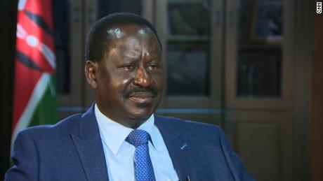 Kenyan opposition leader, Raila Odinga.