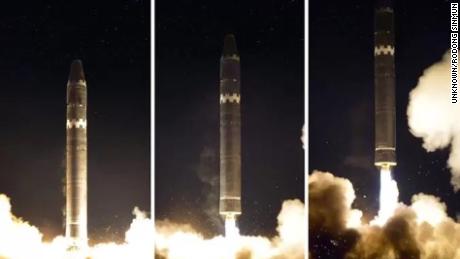 The missile was launched just before 3 a.m. on Wednesday, November 29 via a mobile launcher.