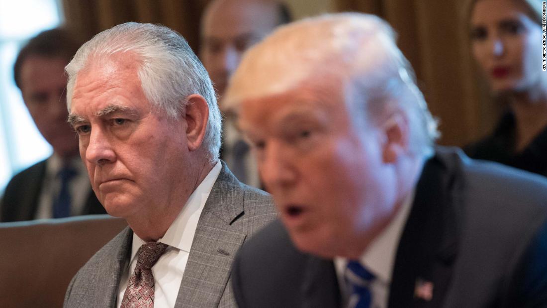 Trump Denies That Tillerson Is On His Way Out Cnnpolitics