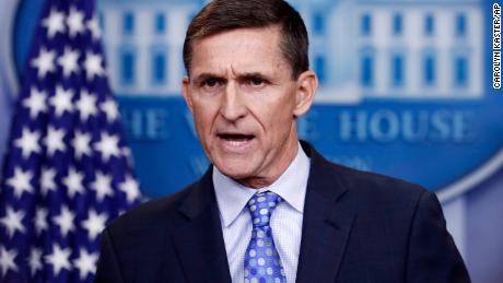 FILE - In this Feb. 1, 2017 file photo, National Security Adviser Michael Flynn speaks during the daily news briefing at the White House, in Washington. A lawyer for former national security adviser Flynn has told President Donald Trump&#39;s legal team that they are no longer communicating with them about special counsel Robert Mueller&#39;s investigation into Russian election interference, according to a person familiar with the decision who spoke to The Associated Press on condition of anonymity. (AP Photo/Carolyn Kaster, File)
