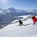St Moritz ski resort guide Corviglia skiing