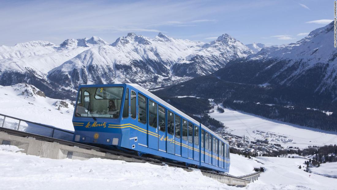 &lt;strong&gt;Cog railway: &lt;/strong&gt;A funicular railway whisks skiers out of St. Moritz Dorf into the Corviglia ski area.