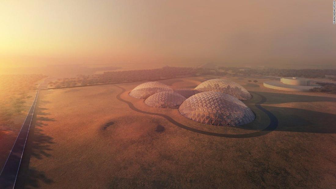 The design is made up of biodomes, each covered with a transparent polyethylene membrane.