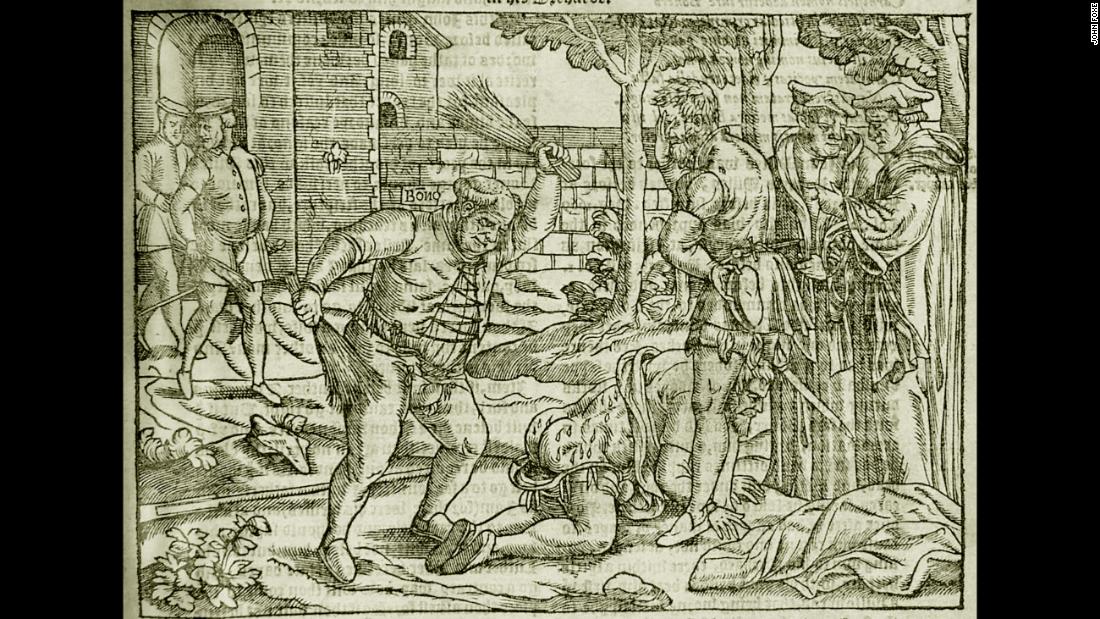 A whipping or &quot;cobbing&quot; was also historically used as a punishment for adults. This etching shows Bishop of London Edmund Bonner punishing a heretic in &quot;Foxe&#39;s Book of Martyrs&quot; from 1563. &lt;a href=&quot;https://www.britannica.com/biography/Edmund-Bonner&quot; target=&quot;_blank&quot;&gt;According to the Encyclopedia Britannica,&lt;/a&gt; Bonner was characterized as a monster who enjoyed burning Protestants at the stake during the reign of the Roman Catholic Queen Mary I, who was known as &quot;Bloody Mary.&quot;