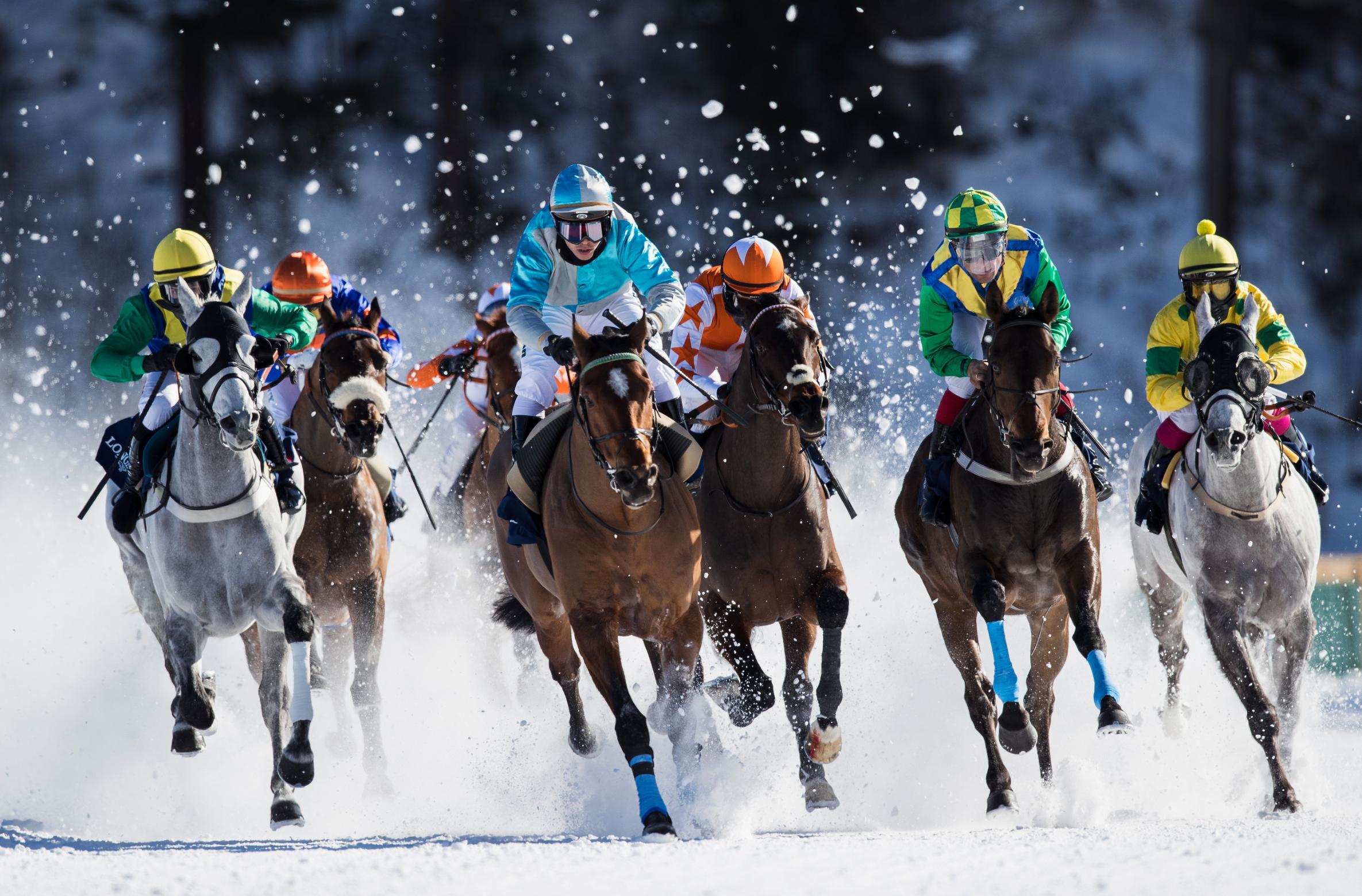 White Turf Horse Racing With A Touch Of Frost Cnn