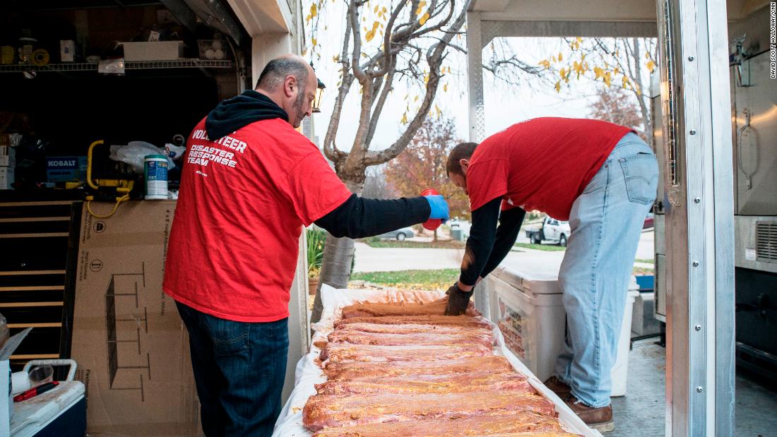During the last six years, the group has responded to almost 45 disasters across the United States, such as Hurricanes Harvey and Irma and the wildfires in northern California. More than 6,800 volunteers have joined the effort, and the group often partners with other organizations to distribute the meals.