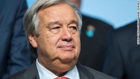 UN chief Antonio Guterres says a culture change is needed for women to work without fear.