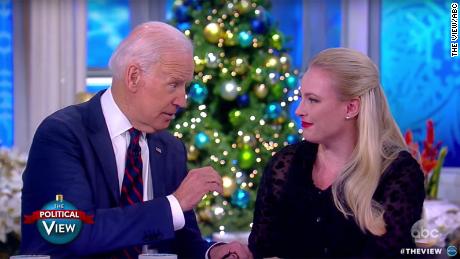 Joe Biden consoles Meghan McCain on father&#39;s cancer diagnosis