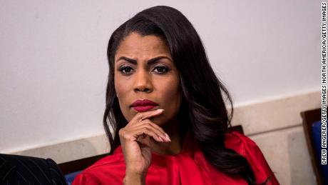 WASHINGTON, DC - OCTOBER 27: Director of Communications for the White House Public Liaison Office Omarosa Manigault Newman listens during the daily press briefing at the White House, October 27, 2017 in Washington, DC. (Drew Angerer/Getty Images)