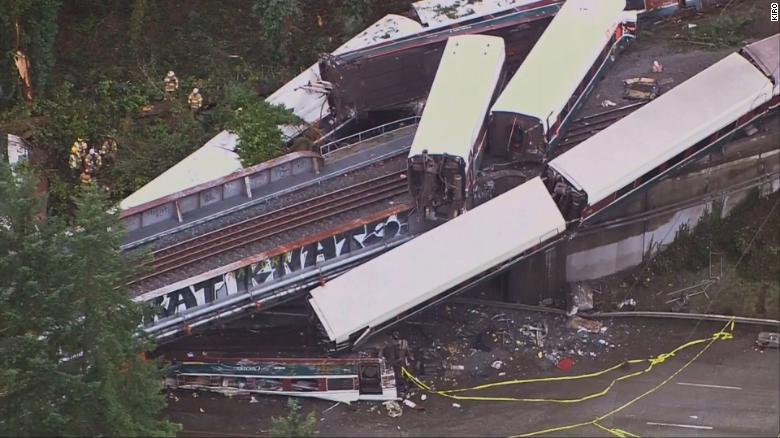 See bird's-eye view of train derailment - CNN Video