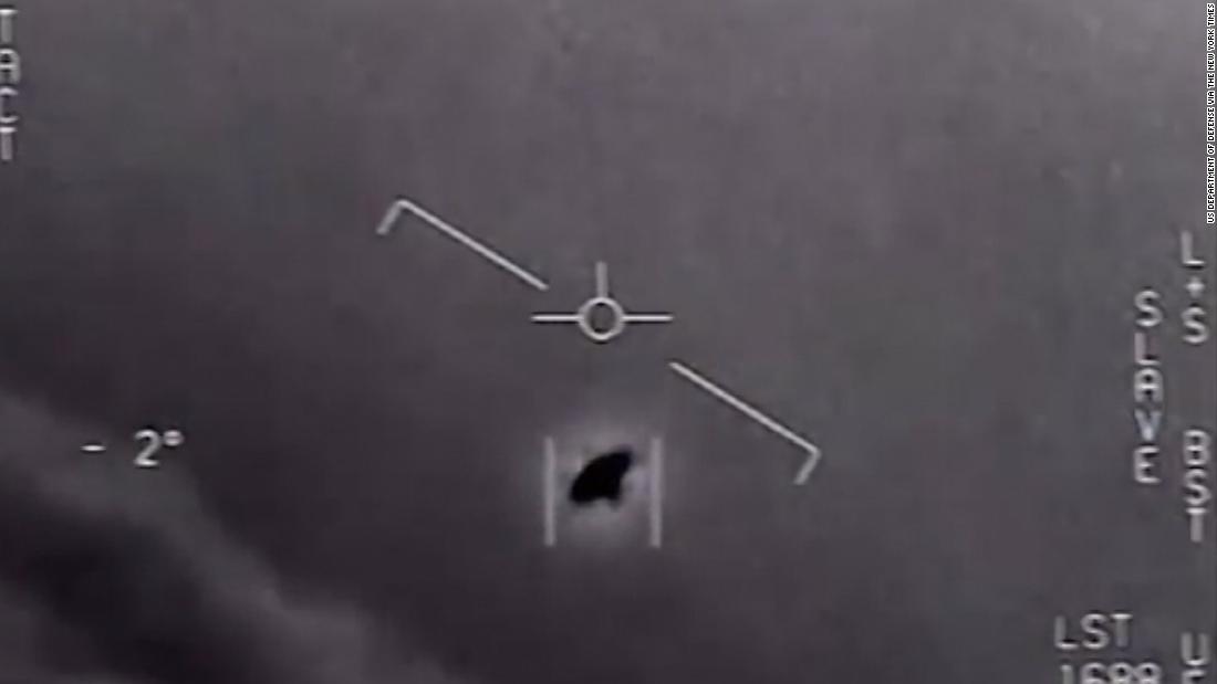 Moment UFO spotted by US Navy jet CNN Video