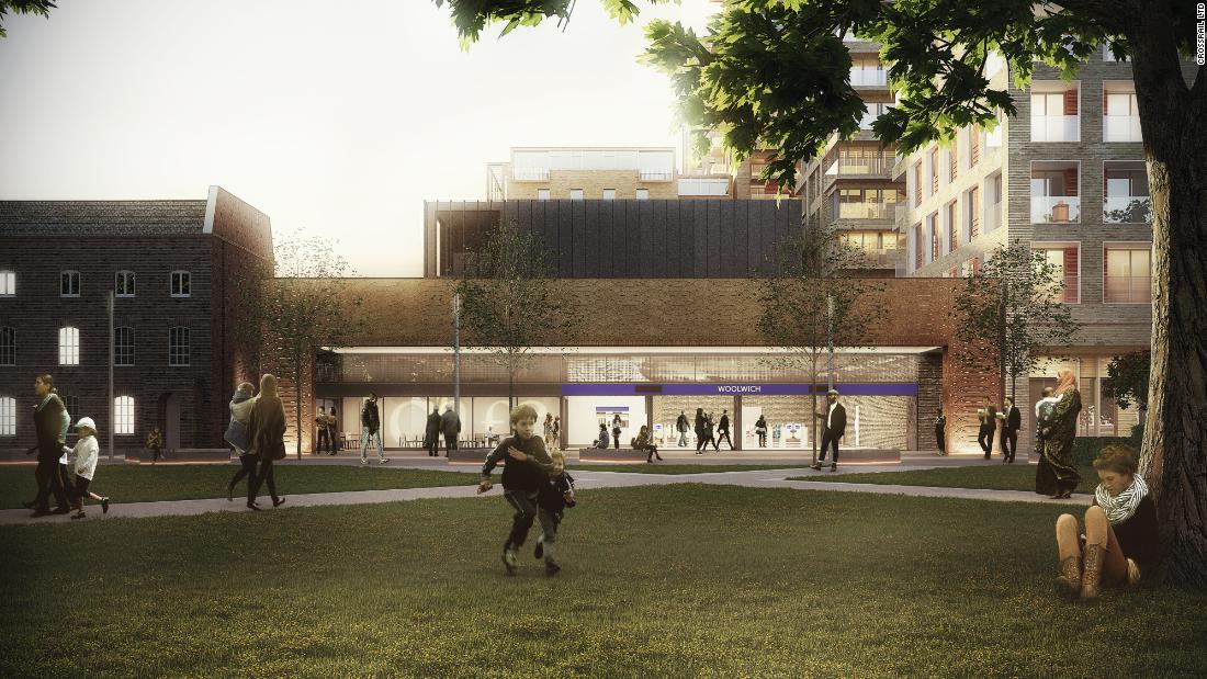 Ten new stations will be built, including Woolwich Station, pictured here.