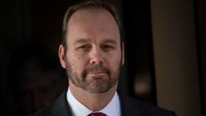 Former Trump campaign official Rick Gates leaves Federal Court on December 11, 2017 in Washington, DC.
In October, Trump's one-time campaign chairman Paul Manafort and his deputy Rick Gates were arrested on money laundering and tax-related charges. / AFP PHOTO / Brendan Smialowski        (Photo credit should read BRENDAN SMIALOWSKI/AFP/Getty Images)