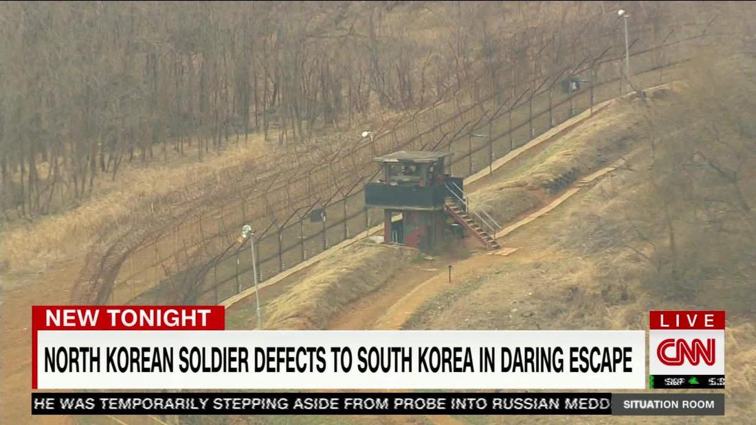 North Korean Soldier Defects Across DMZ - CNN Video