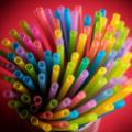 03 plastic straws STOCK