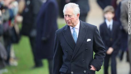 Prince Charles attends Christmas Day Church service at Church of St Mary Magdalene.