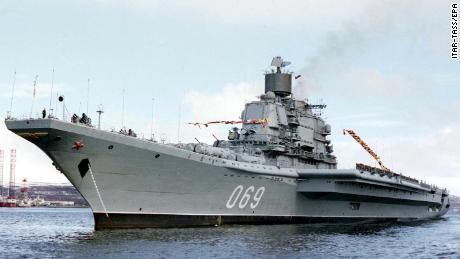 Undated file picture of Russian aircraft carrier Admiral Gorshkov.