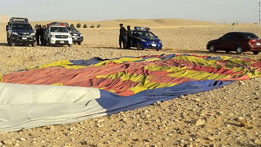 Tourist killed in hot air balloon crash in Egypt 
