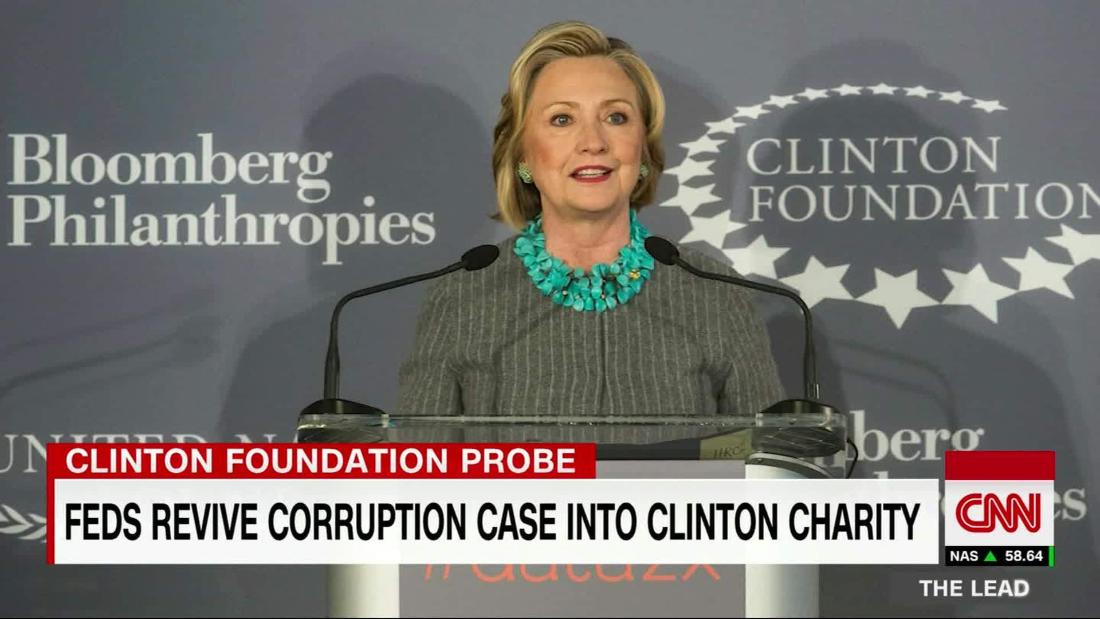 Doj Revives Corruption Case Into Clinton Foundation Cnn Video 