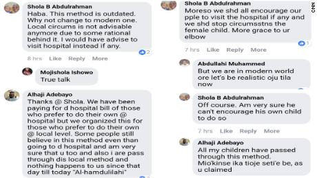 Reactions on Alhaji Adebola's Facebook post 
