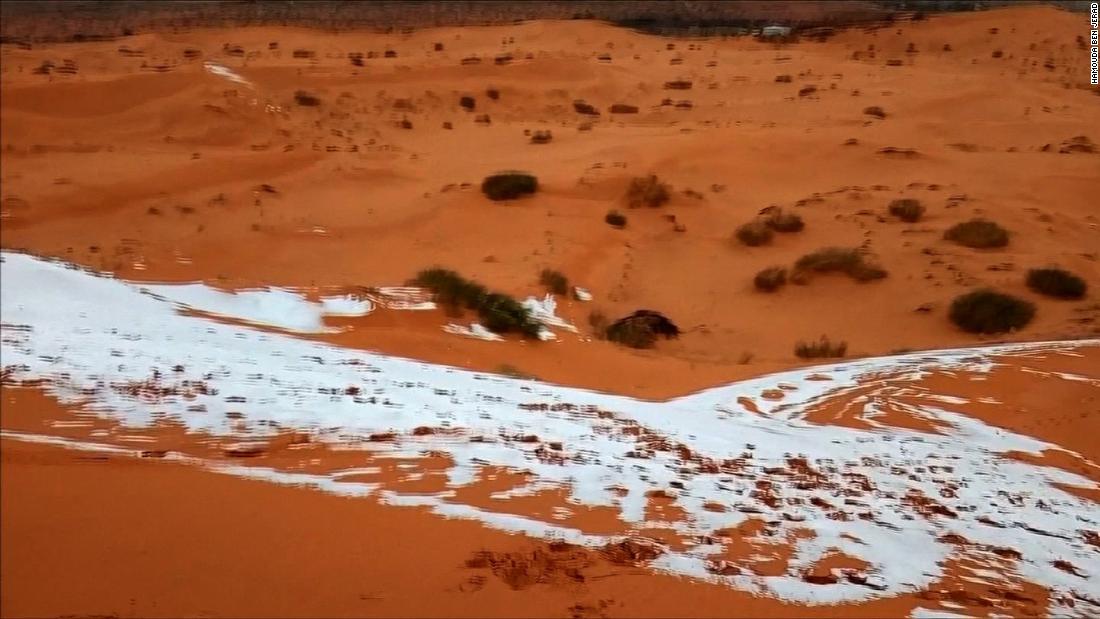 #LaImagendelDía: Nieva en el desierto del Sahara, el más caliente del ...