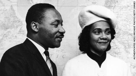 The Rev. Martin Luther King Jr. and his wife, Coretta, meet with a United Nations official in New York in 1964.