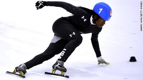 Maame Biney will be one of two black female athletes making history on the ice. 