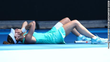 Cornet also suffered problems with the heat at the Australian Open in January.