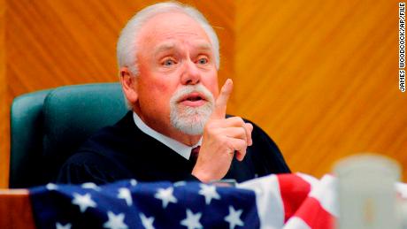 Chief Judge Richard Cebull makes a speech at the federal courthouse in Billings, Montana, on June 23, 2011.