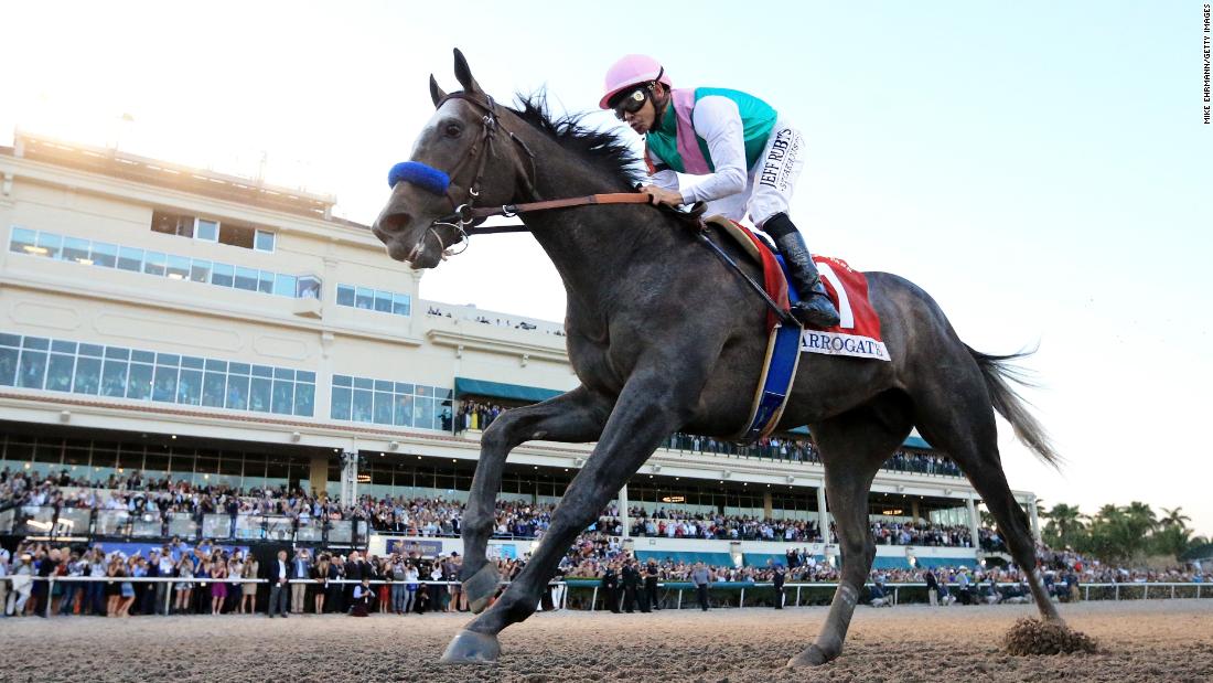 Arrogate -- named &lt;a href=&quot;http://edition.cnn.com/2017/01/24/sport/arrogate-longines-worlds-best-racehorse-2016/index.html&quot;&gt;World&#39;s Best Racehorse in 2016&lt;/a&gt; -- beat California Chrome in a classic final duel to win the inaugural 2017 Pegasus World Cup, then worth $12 million in total. 