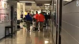 Video shows high school after shooting