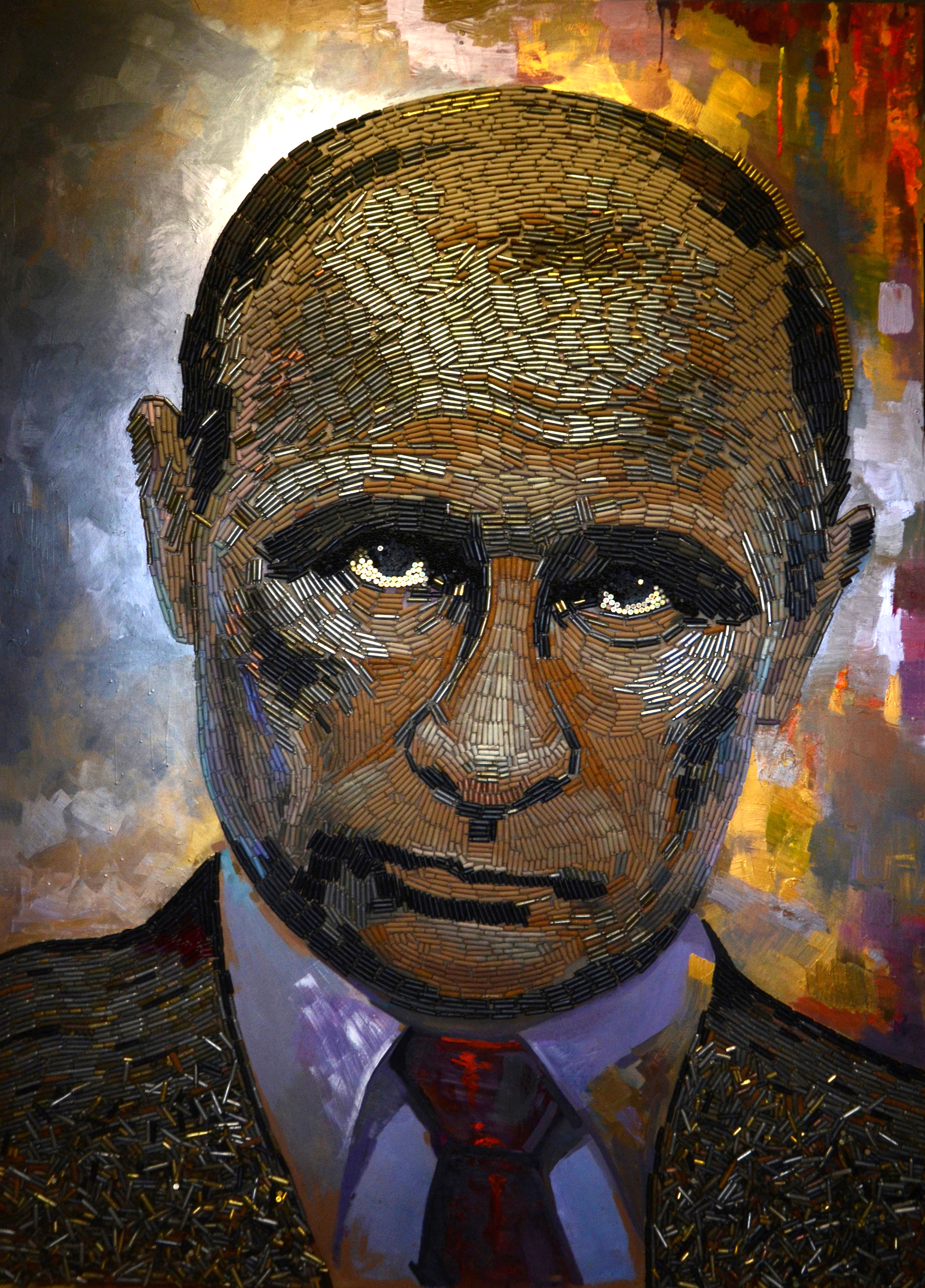 A giant Putin portrait is on display and it's made from bullet shells | CNN