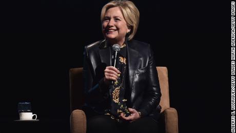 LOS ANGELES, CA - DECEMBER 15:  Hillary Clinton speaks onstage at LA Promise Fund&#39;s &quot;Girls Build Leadership Summit&quot; at Los Angeles Convention Center on December 15, 2017 in Los Angeles, California.  (Photo by Alberto E. Rodriguez/Getty Images)