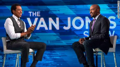 CNN host Van Jones interviews Shawn &quot;Jay-Z&quot; Carter on the first episode of &quot;The Van Jones Show&quot; on Saturday, Jan. 27, 2018 in New York, NY.

Photo by John Nowak/CNN