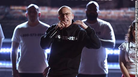 Logic performs onstage during the 2018 Grammy Awards. 