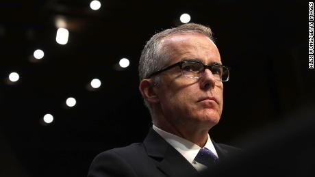 WASHINGTON, DC - MAY 11:  Acting FBI Director Andrew McCabe testifies before the Senate Intelligence Committee with the other heads of the U.S. intelligence agencies in the Hart Senate Office Building on Capitol Hill May 11, 2017 in Washington, DC. The intelligence officials were questioned by the committee during the annual hearing about world wide threats to United States&#39; security.  (Photo by Alex Wong/Getty Images)