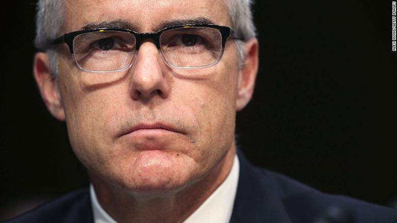 McCabe learned he was fired from media reports