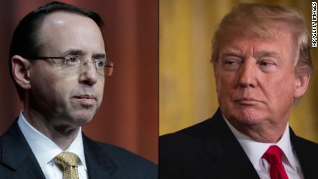 Trump says he has no plans to fire Rosenstein