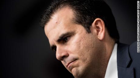 Puerto Rico&#39;s Governor Ricardo Rossello listens during a press conference on Capitol Hill January 10, 2018 in Washington, DC.
The Puerto Rico Statehood Commission held a news conference &quot;to demand to be seated in the United States House of Representatives and Senate as the legitimate lawmakers of America&#39;s 51st state.&quot;
 / AFP PHOTO / Brendan SmialowskiBRENDAN SMIALOWSKI/AFP/Getty Images