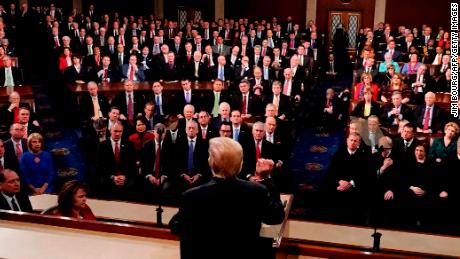 Trump&#39;s theatrical State of the Union prompts partisan outrage