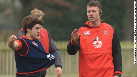 Coach James Ponton with Rory Brand 