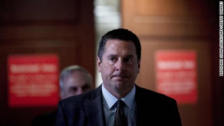 Rep. Devin Nunes (R-CA) leaves while Senior Advisor Jared Kushner leaves meets with the House Intelligence Committee on Capitol Hill July 25, 2017 in Washington, DC. / AFP PHOTO / Brendan Smialowski        (Photo credit should read BRENDAN SMIALOWSKI/AFP/Getty Images)