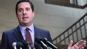 WASHINGTON, DC - MARCH 22:  House Permanent Select Committee on Intelligence Chairman Devin Nunes (R-CA) speaks to reporters during a press conference at the U.S. Capitol March 22, 2017 in Washington, DC. Nunes said U.S. intelligence collected communications by President Donald Trump incidentally and legally during the transition period following the U.S. election.  (Photo by Win McNamee/Getty Images)